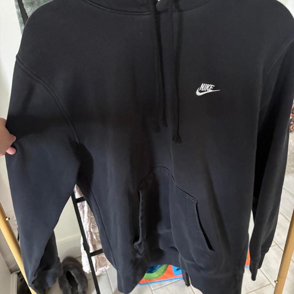 Nike Men's Black and Navy Sweatshirt